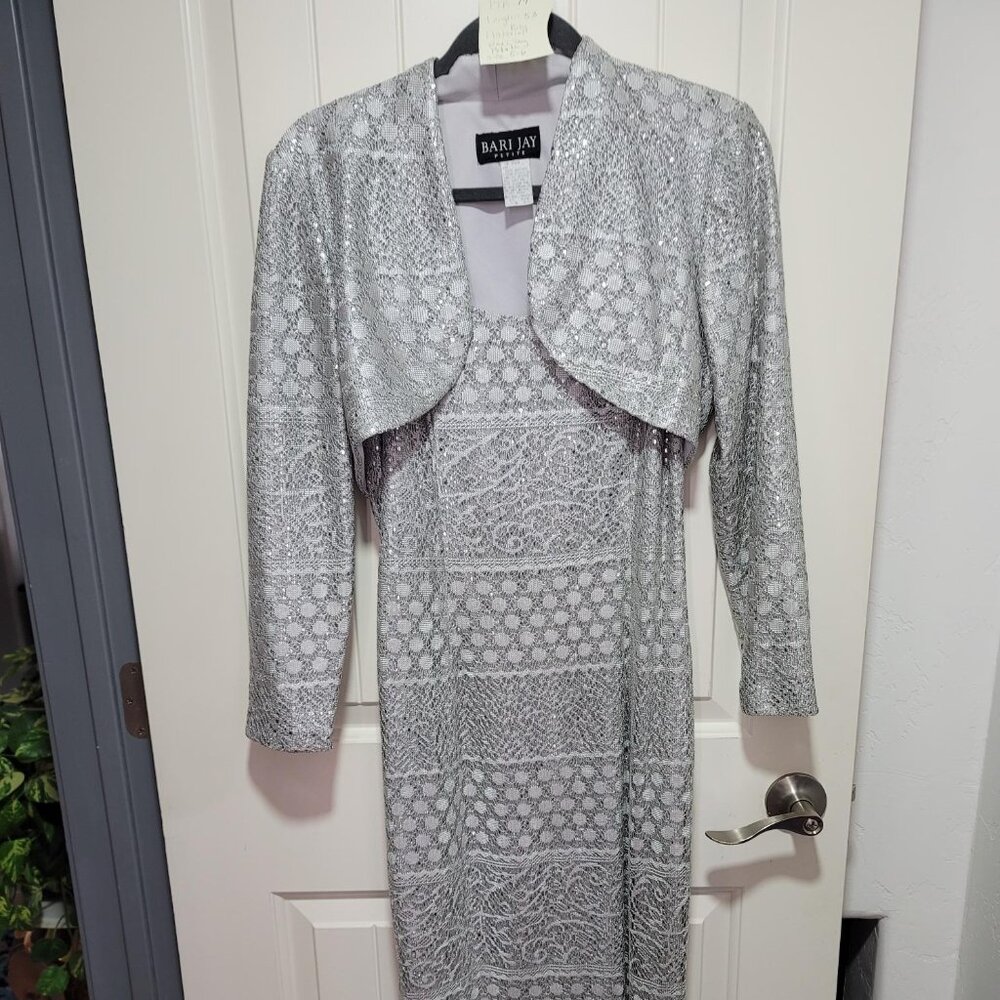 Silver Evening Gown Petite